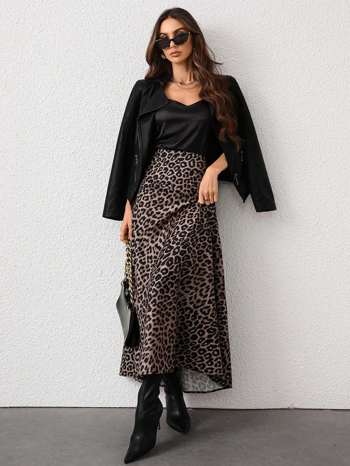 Tiger Satin Skirt