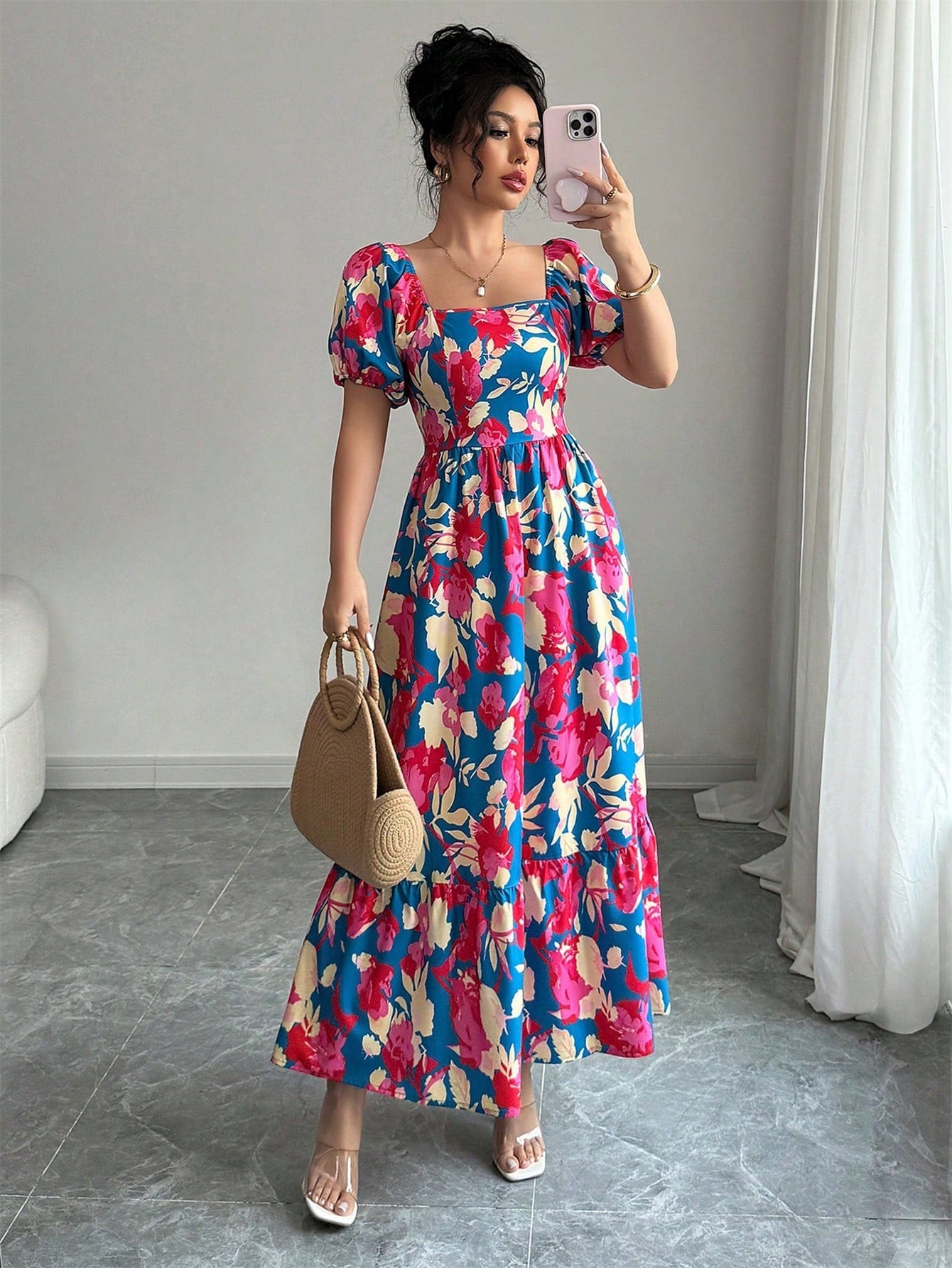 Puff Sleeve Dress