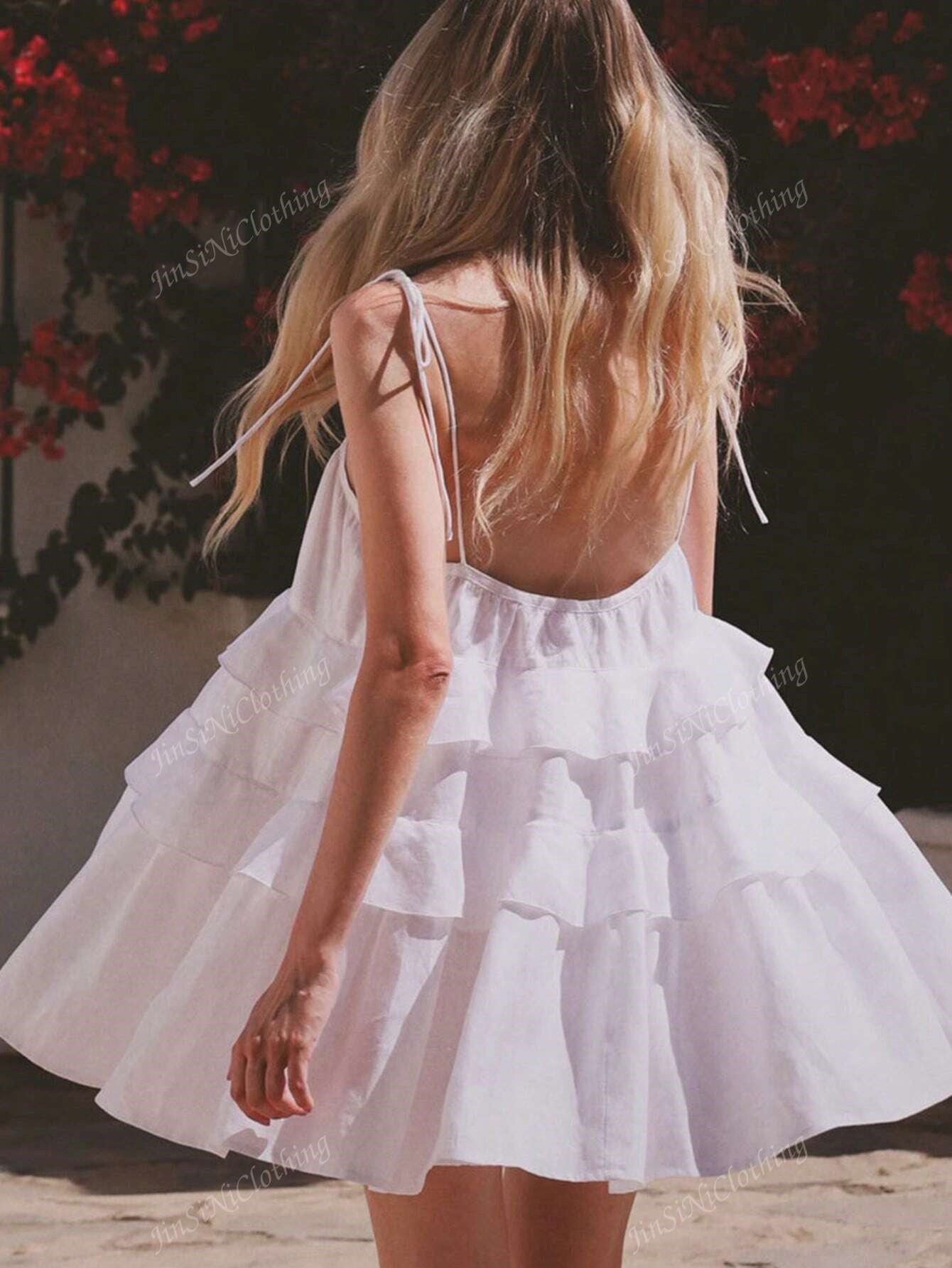 dress with ruffles