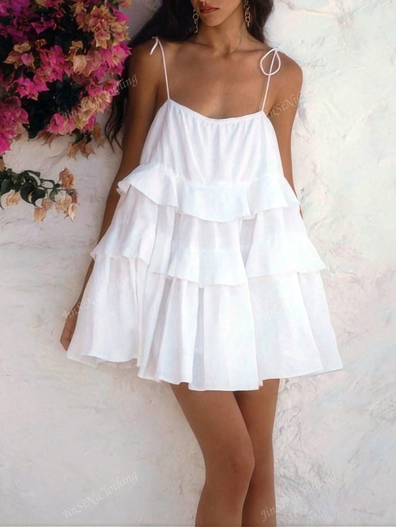 dress with ruffles