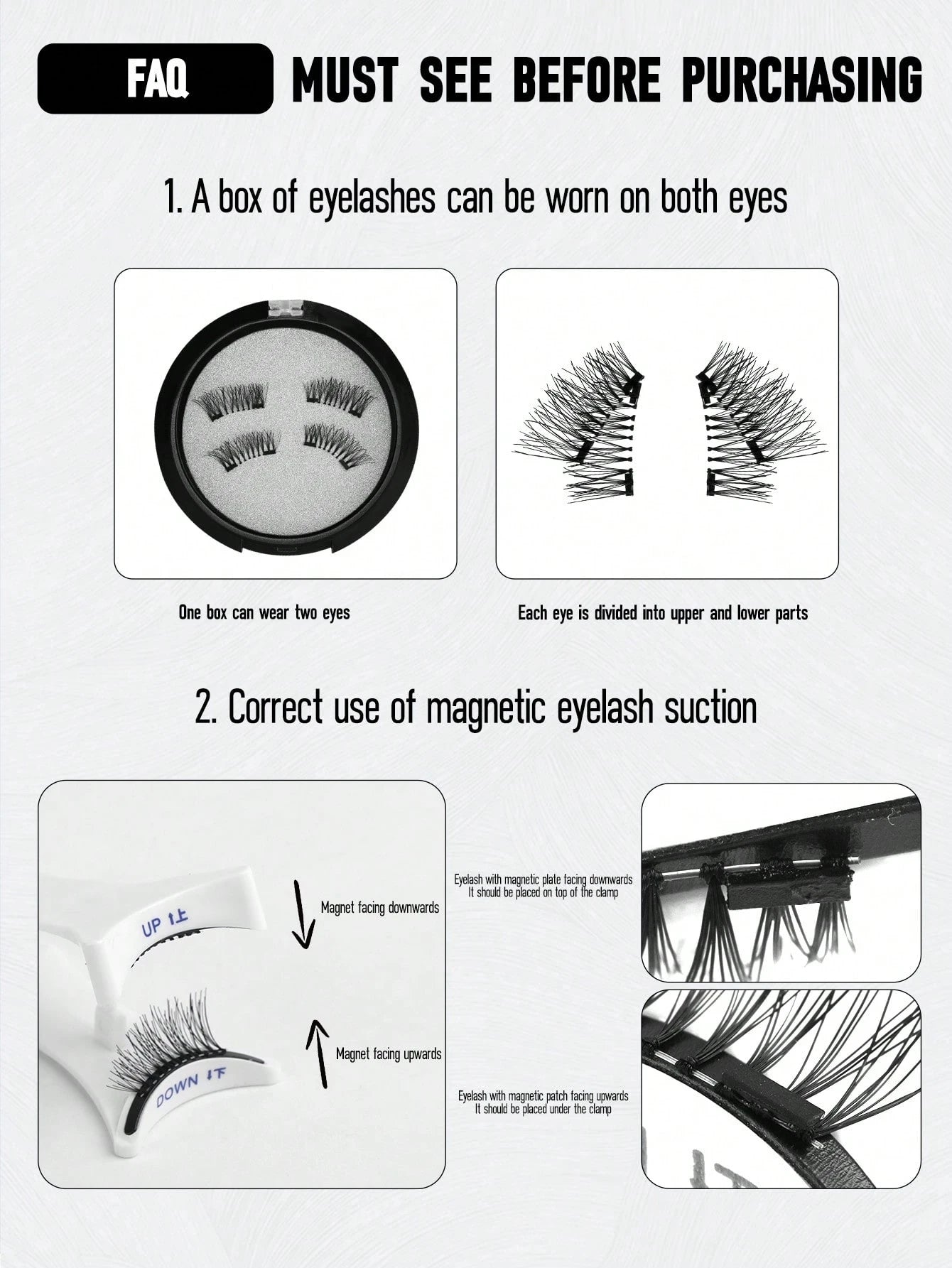 Reusable Natural Magnetic Eyelashes