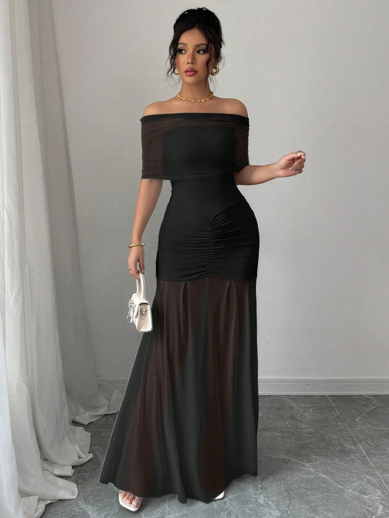 Off Shoulder Mermaid Tail Dress