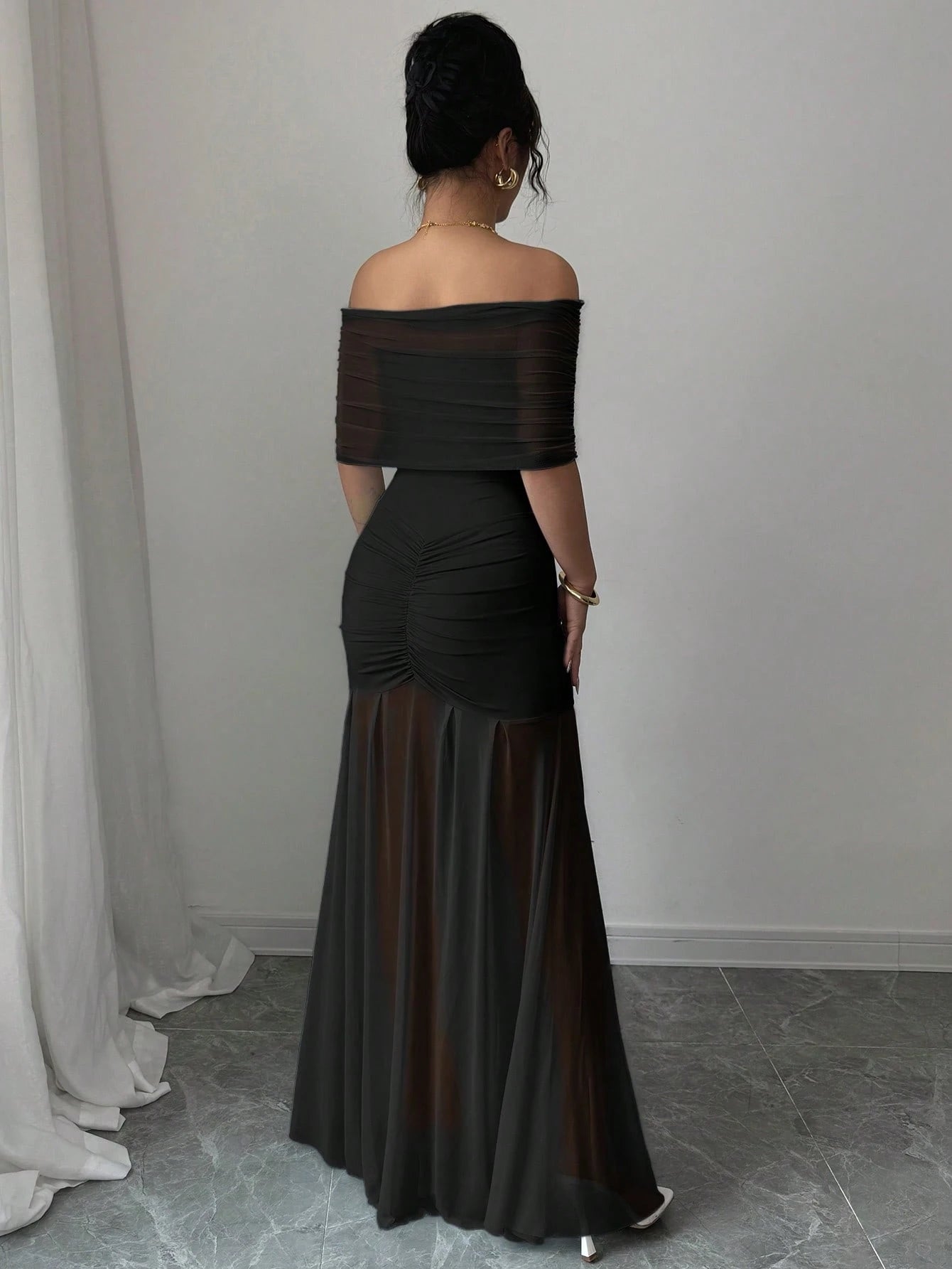 Off Shoulder Mermaid Tail Dress