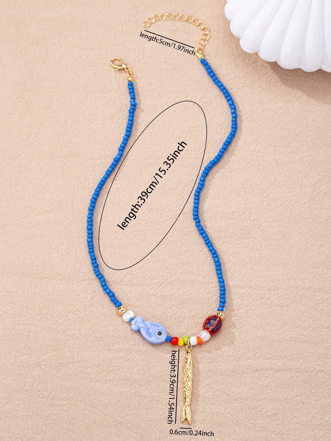 Handmade Sardinian Fish Pendant Necklace