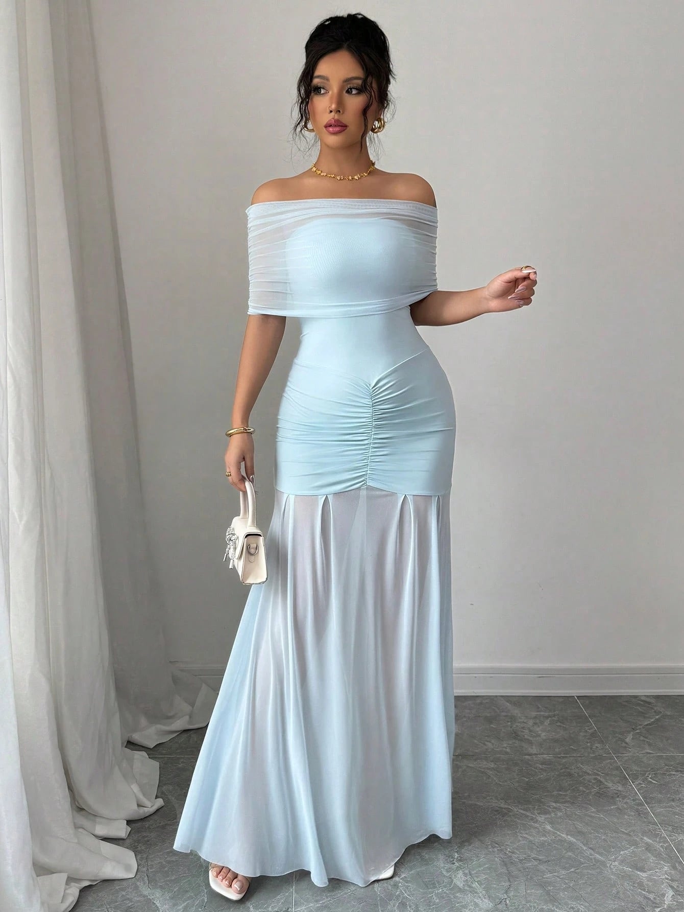 Off Shoulder Mini Dress