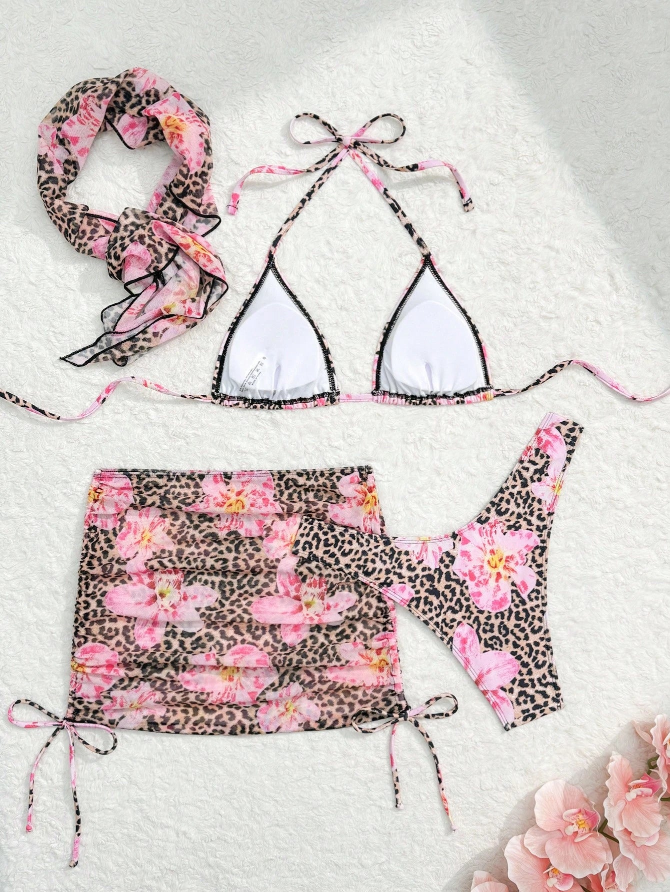 4 Pieces Bikini Set