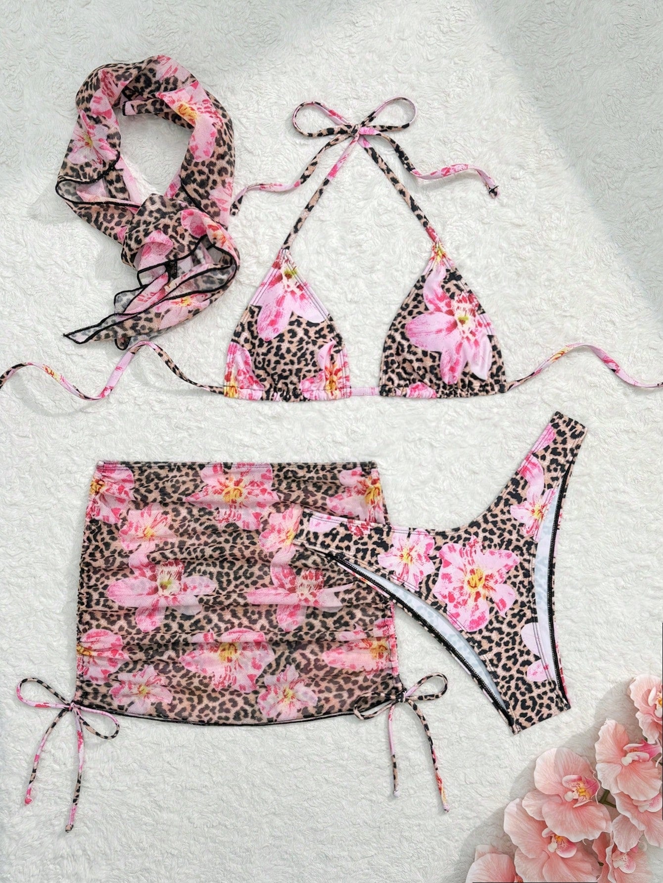 4 Pieces Bikini Set