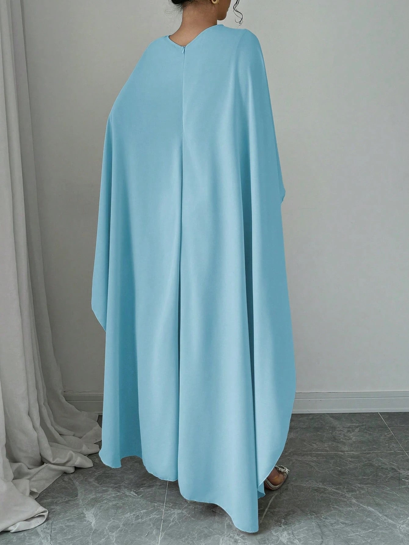 Long Dress with Slit Waist