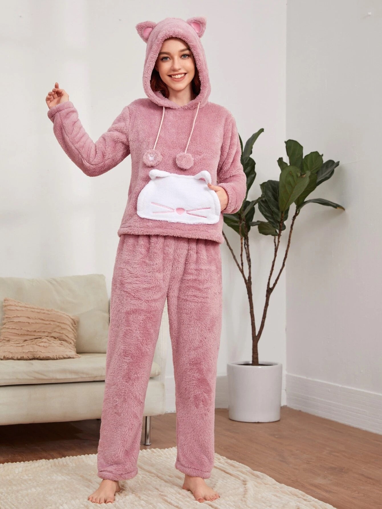 Pink Teddy PJ Set