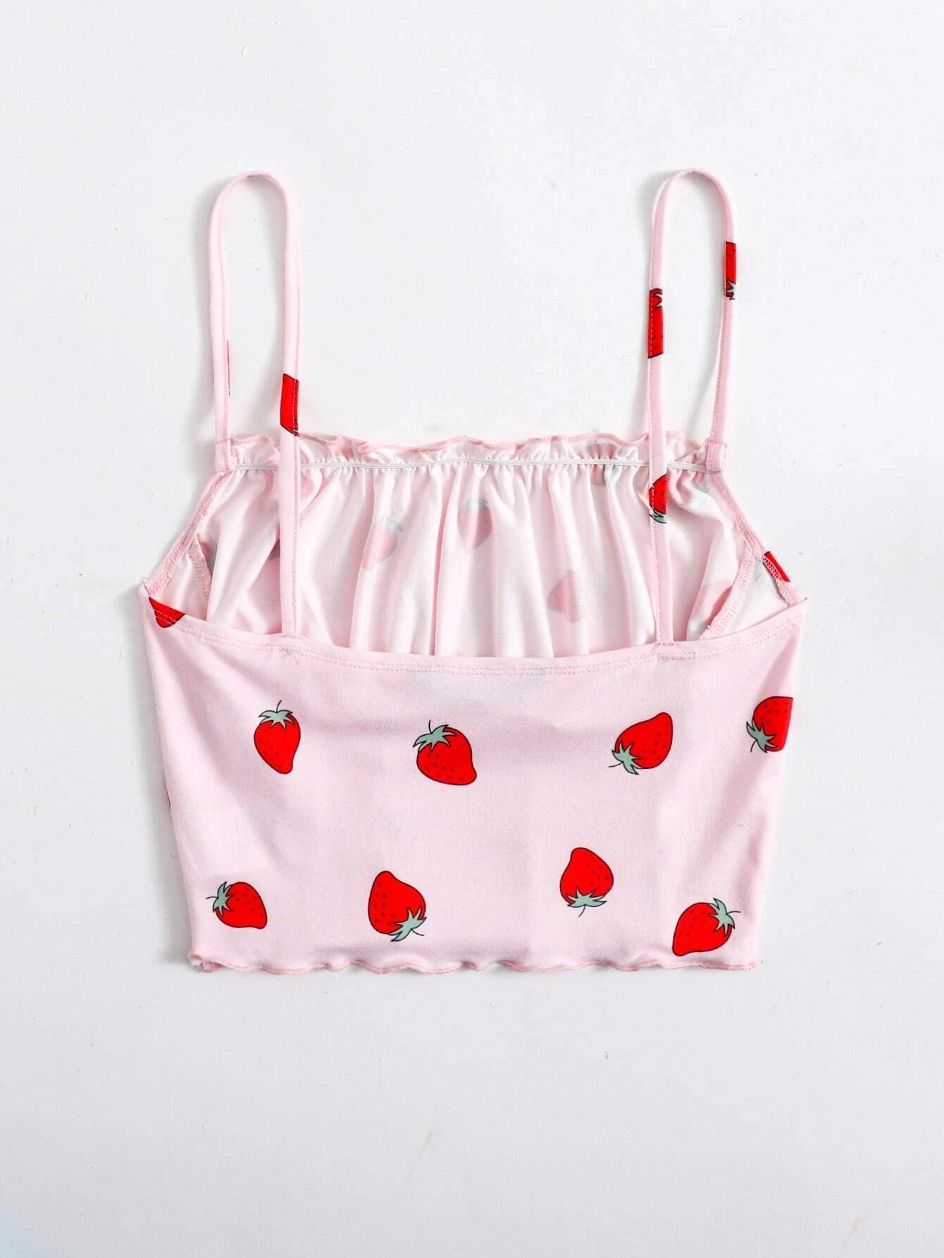 Strawberry Print Top