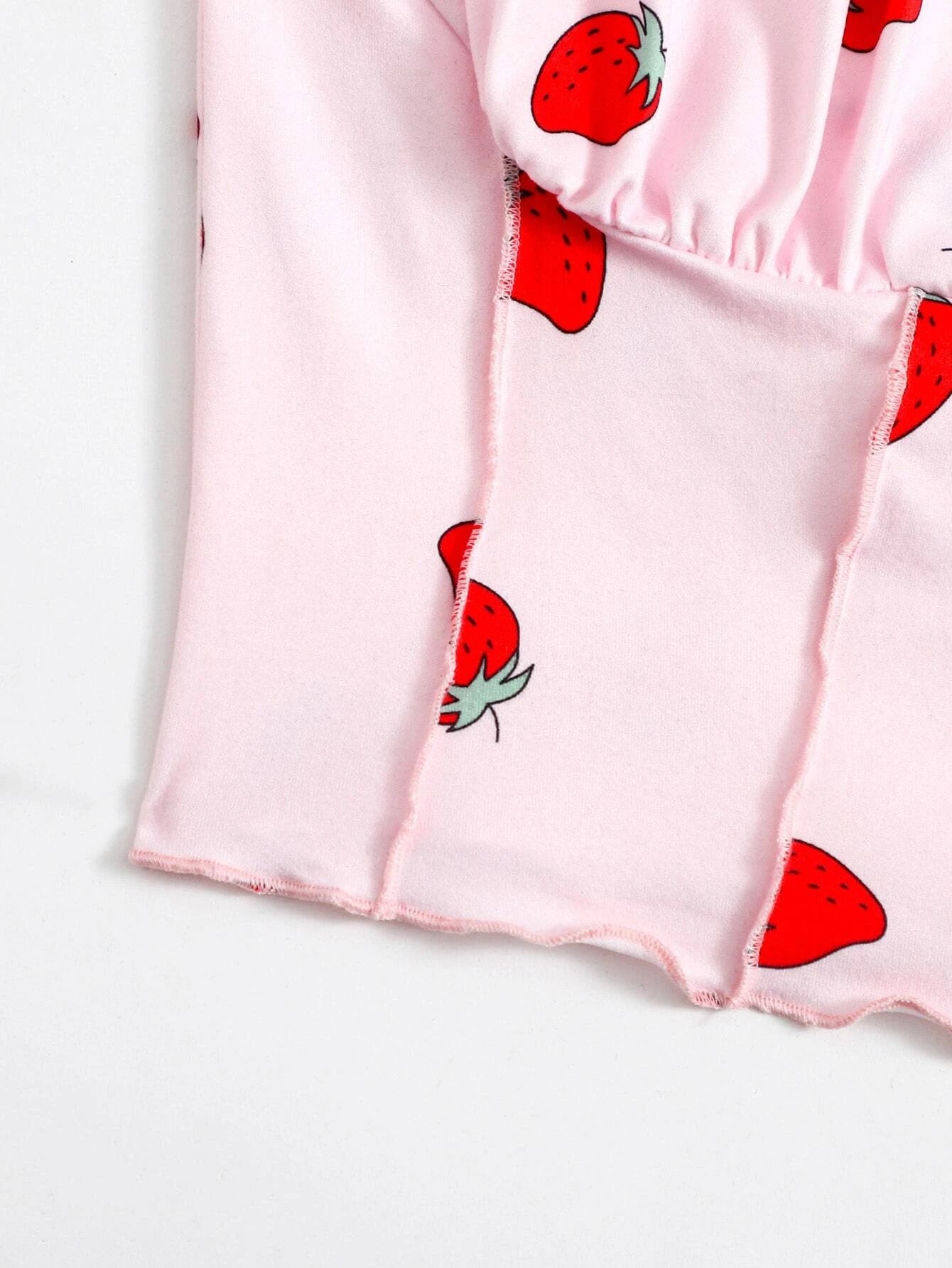 Strawberry Print Top
