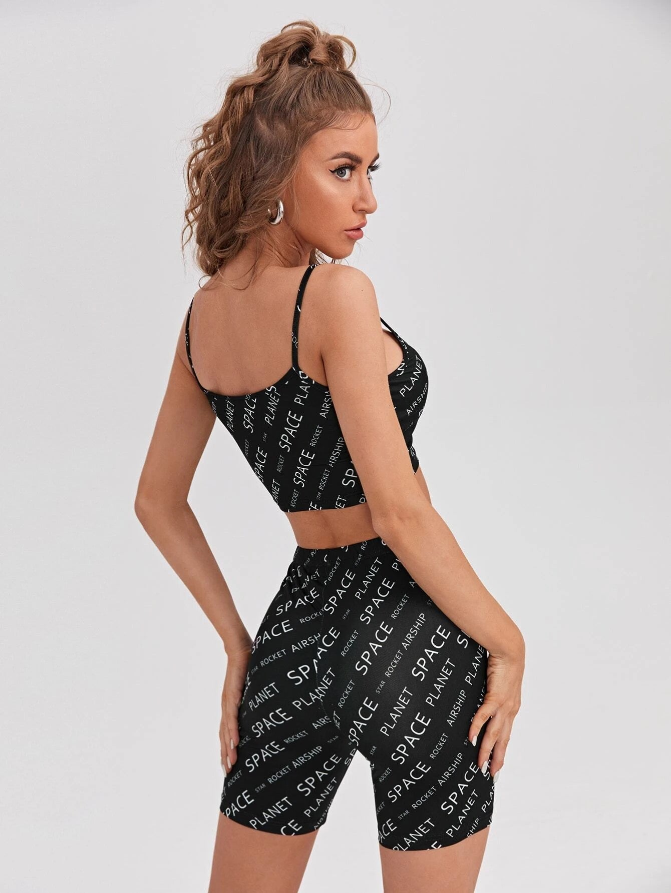 Crop Top With Shorts Set