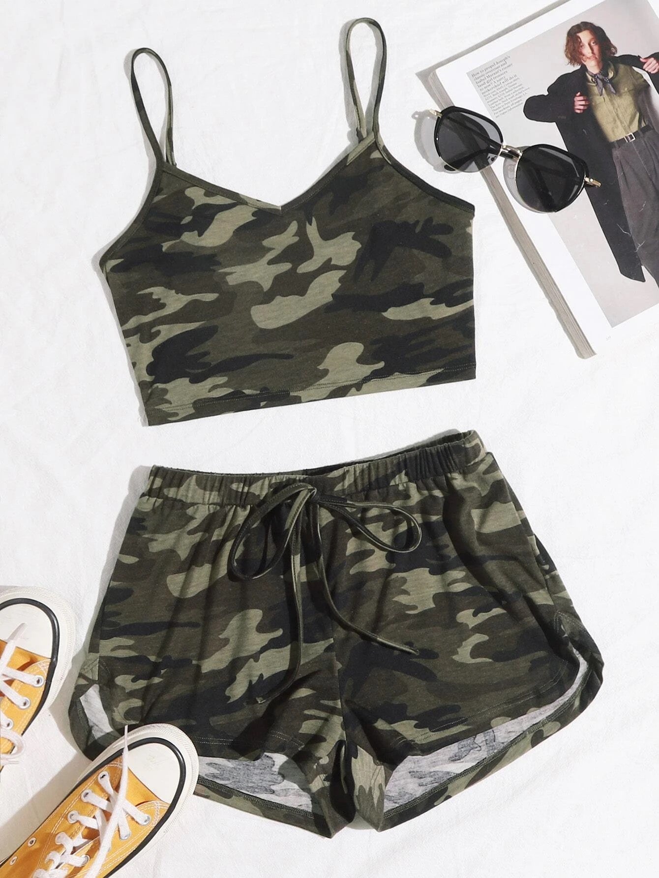 Top and Shorts Set