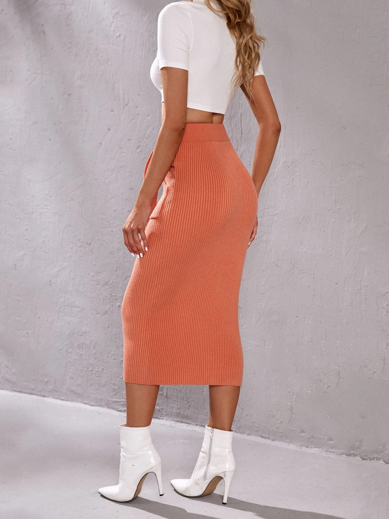 Tie Front Skirt