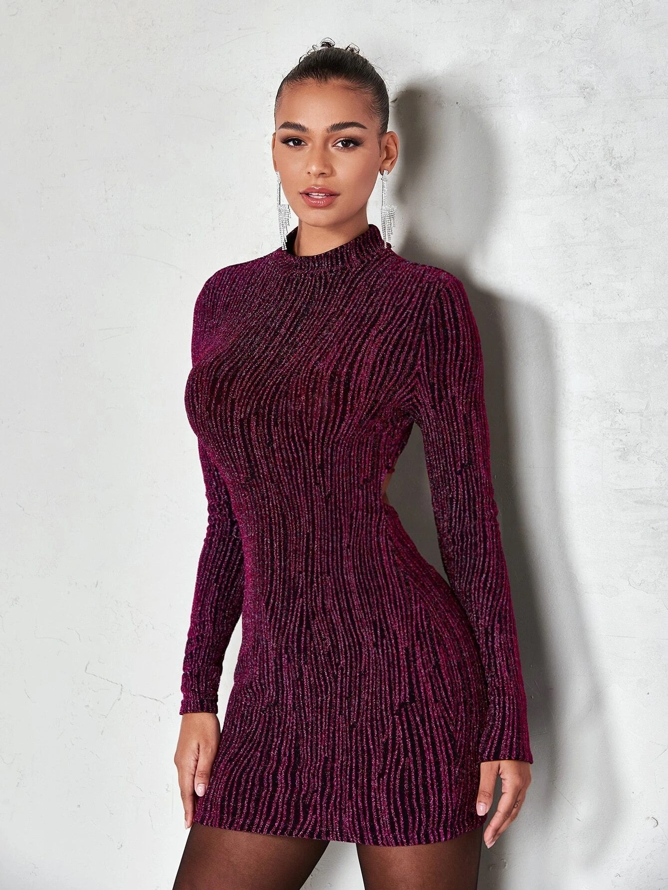Backless Glitter Dress