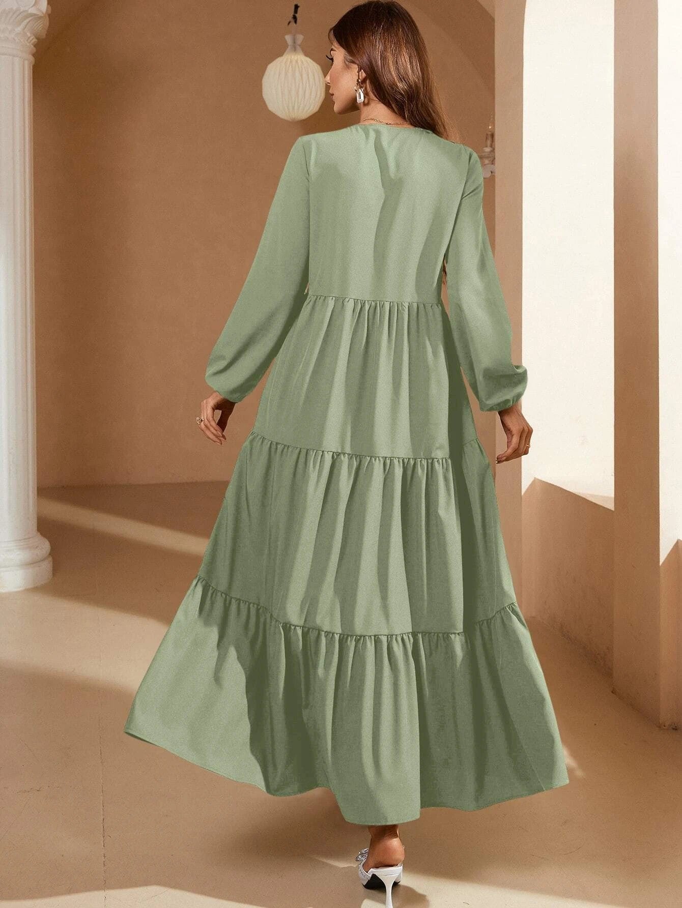 Green Long dress
