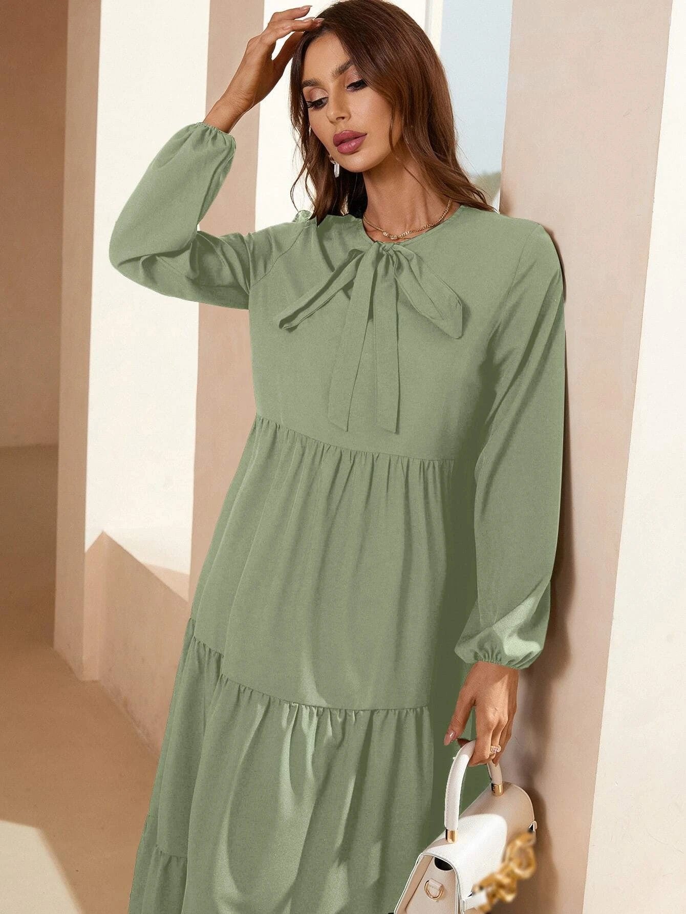 Green Long dress