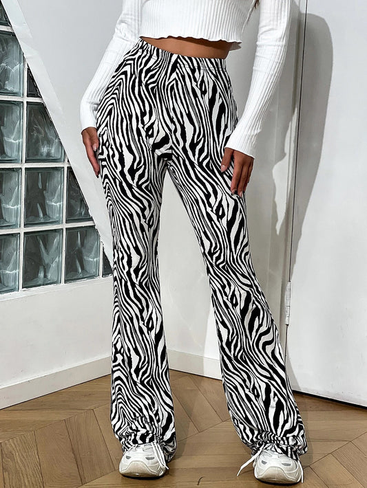 Zebra Striped Pants
