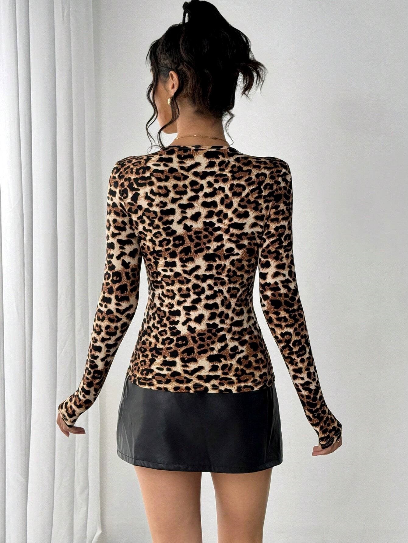 Leopard Long Sleeve T-Shirt