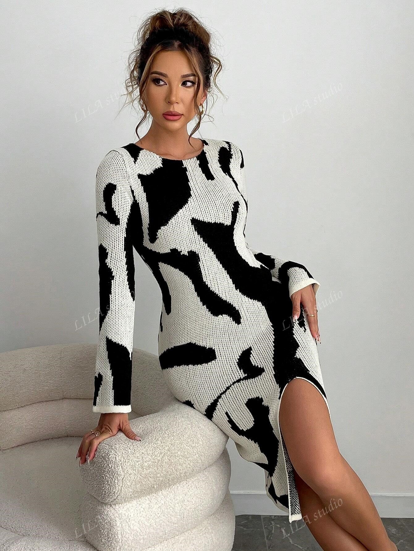 Long Sleeve Knit Dress