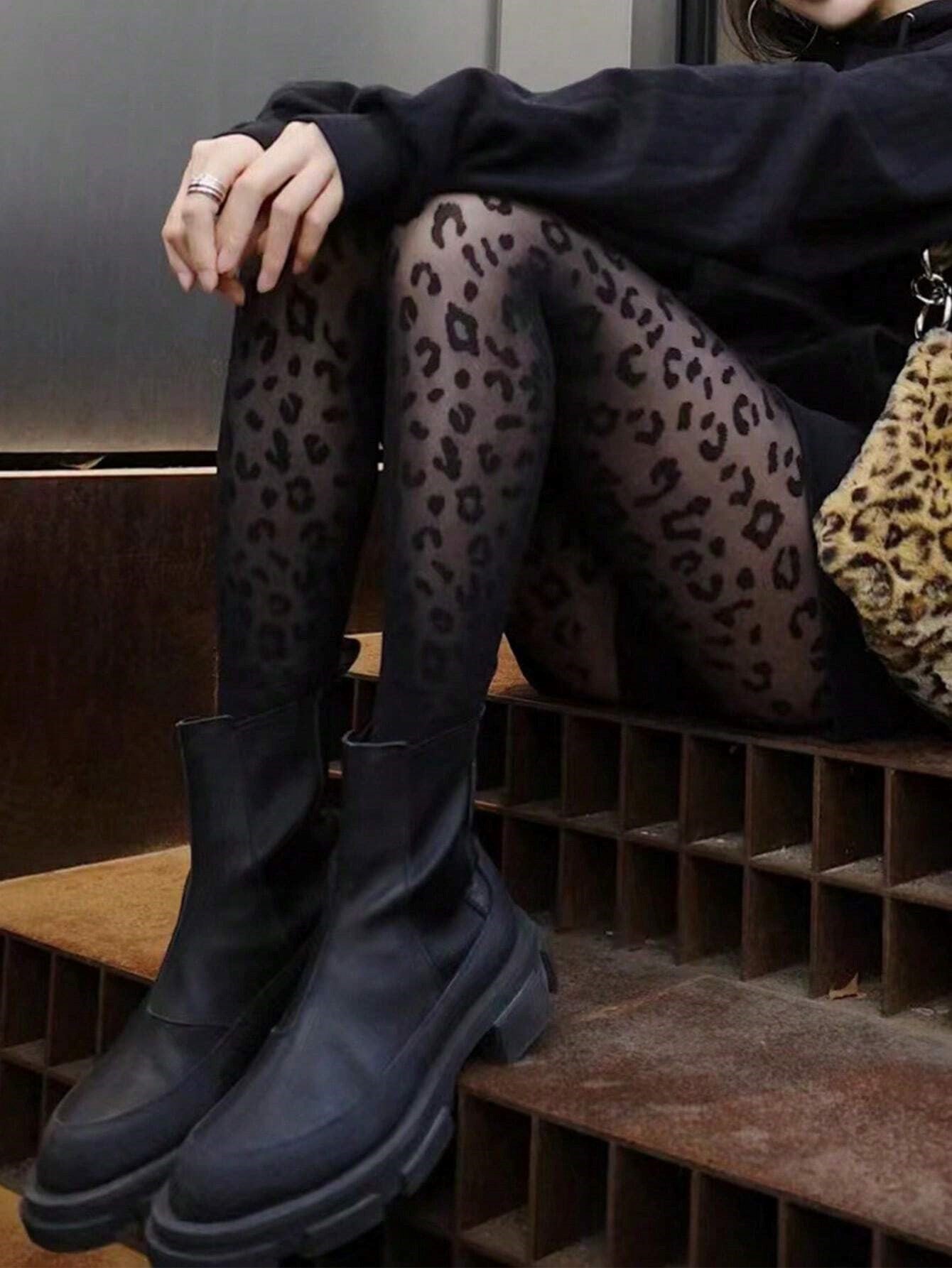 Tiger Print Tights