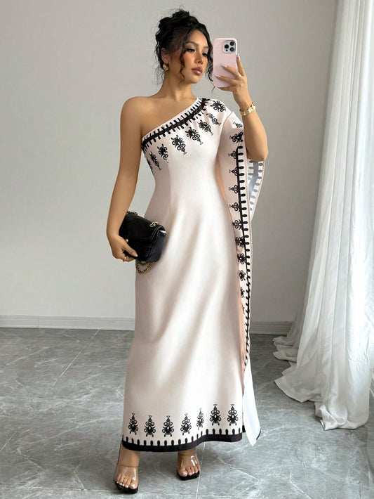 Print Elegant Maxi Dress