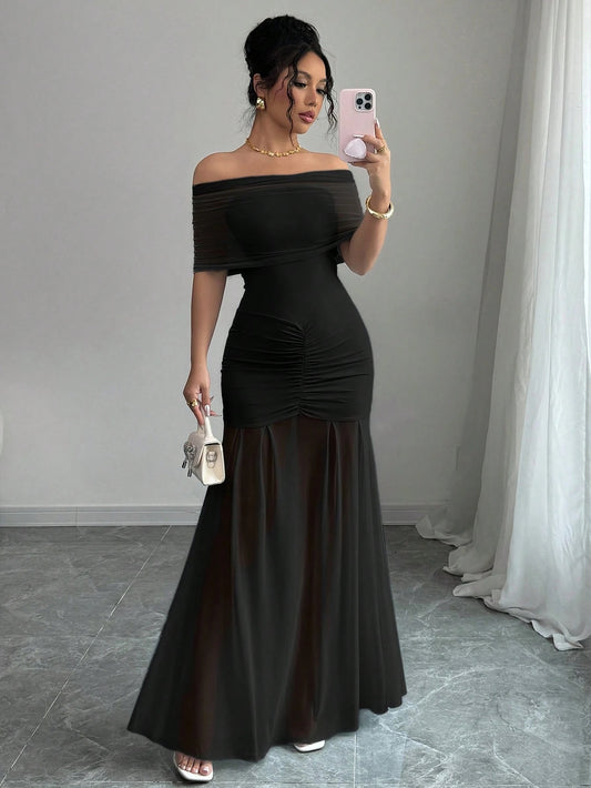 Off Shoulder Mermaid Tail Dress