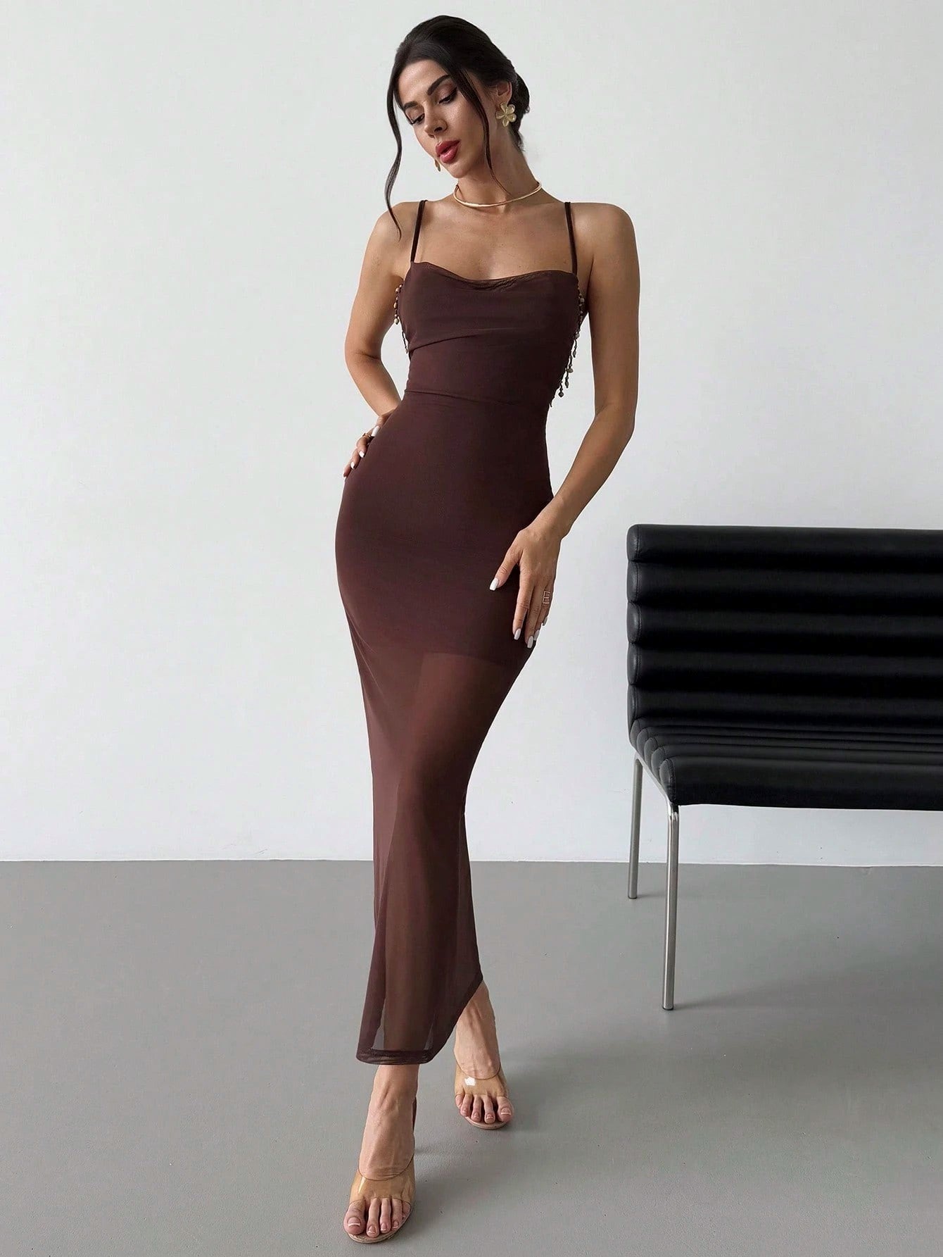 Short Dress | Mesh Soft - Plain - ** Stretch: Medium Stretch Short Dress | Mesh Soft - Plain - ** Stretch: Medium Stretch