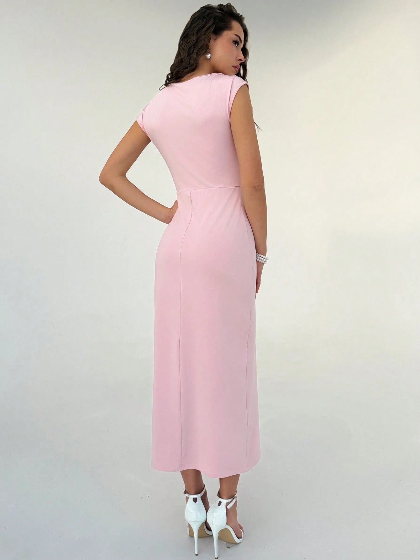 3D Floral Slim Fit Dress