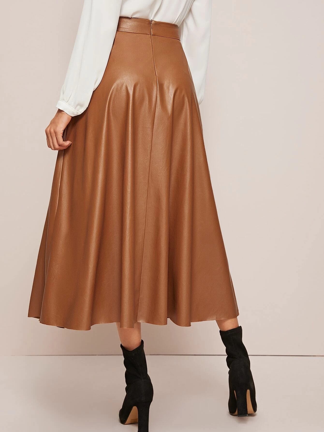 Brown Long Skirt