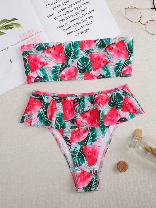 Watermelon Print Swimsuit