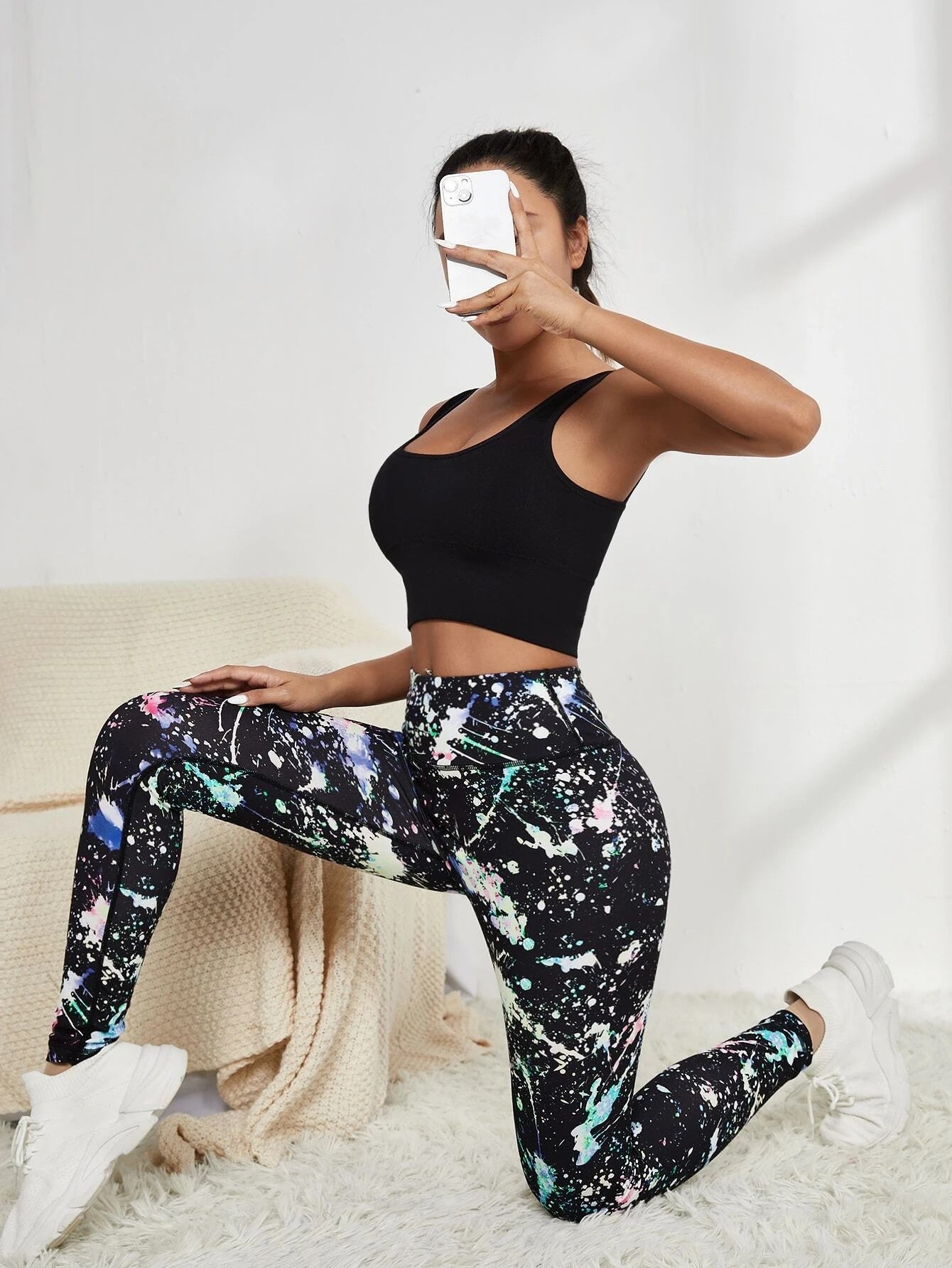 Patterned sport outlet leggings